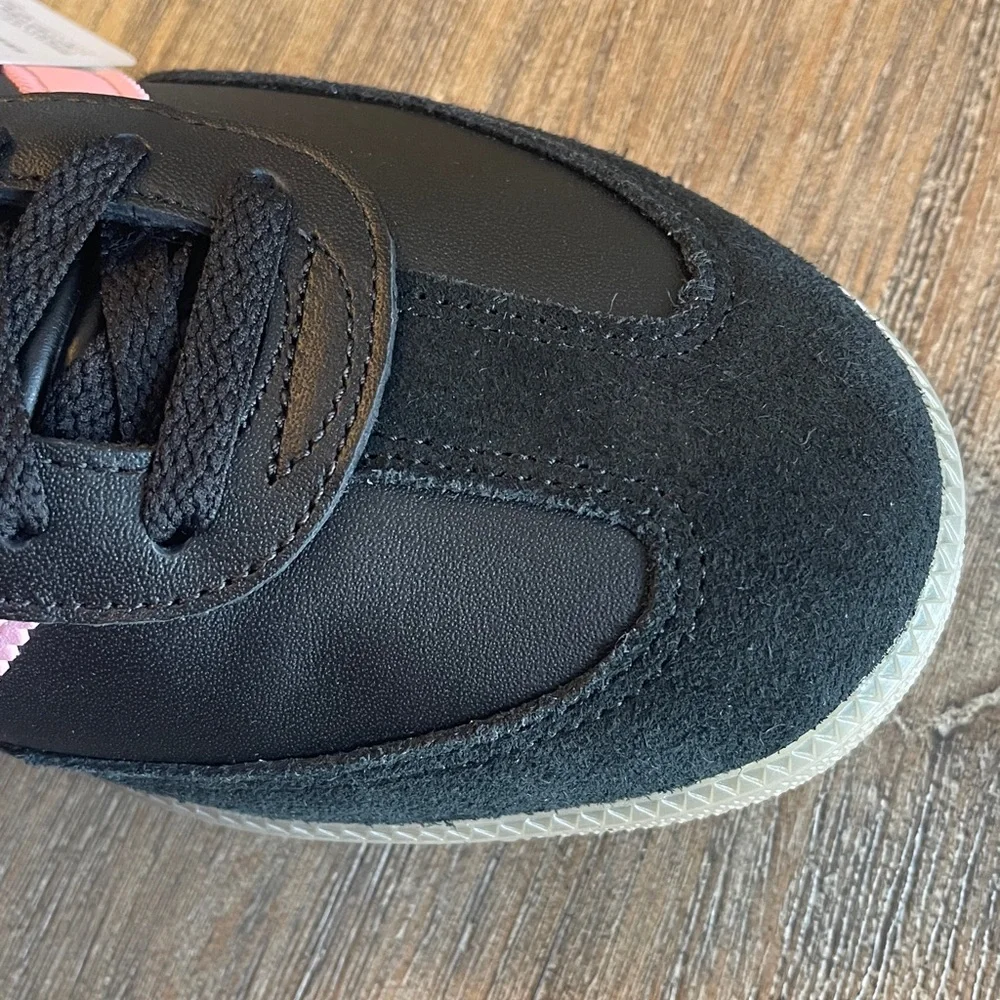 NIB ADIDAS MESSI SAMBA MENS INDOOR SOCCER LEATHER SHOES CORE BLACK/PINK SZ10 - Picture 17 of 17